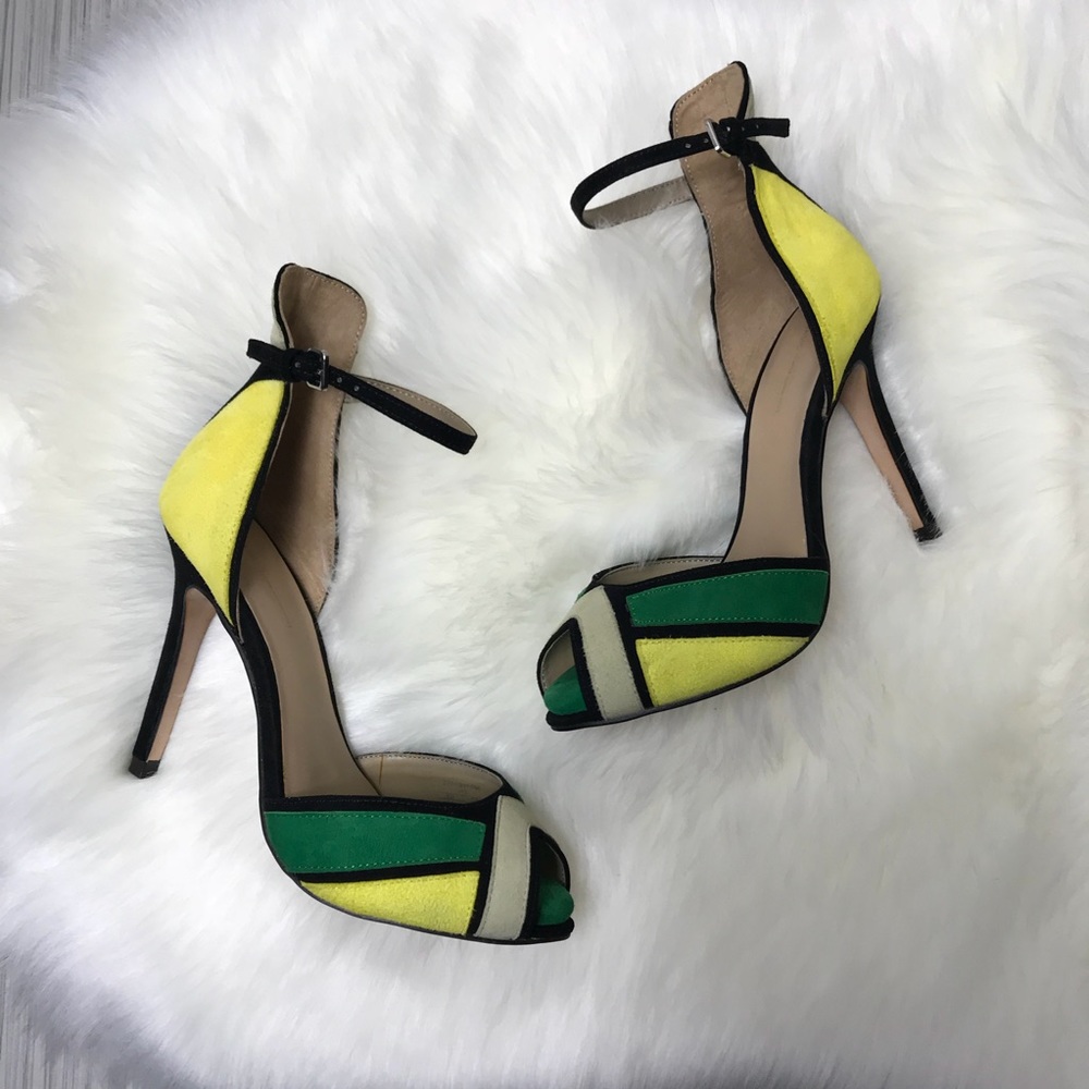 Zara Color Block Heels - Picture 2 of 8